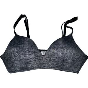Nicole Miller NY‎ Women's 36C Heathered Gray T-Shirt Bra Adjustable Straps